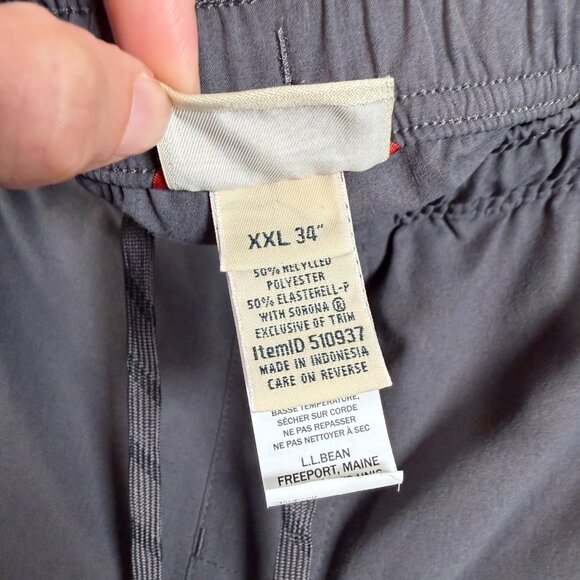 L.L.Bean Multisport Pants Mens Size XXL Gray Performance Hiking Athletic Active - Picture 10 of 12